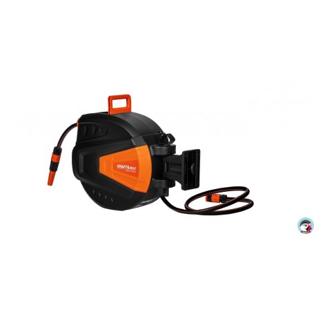 Tuyau d’arrosage rétractable 15 m + 1,5 m 1/2"