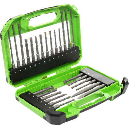 Coffret de forets et burins SDS 26 pièces KD994