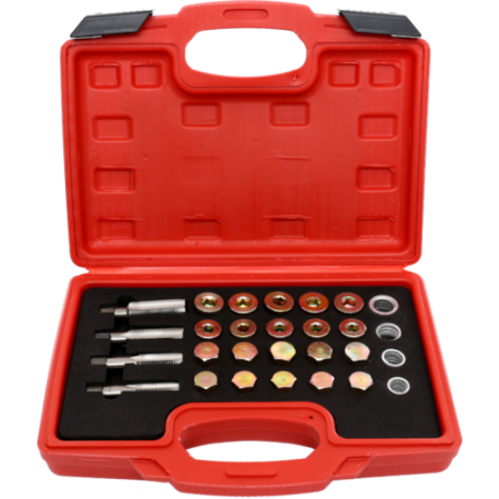 Kit de réparation de filetage de bouchon de vidange, 64 pièces, KD10511