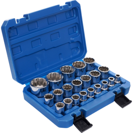 Jeu de douilles à 12 pans, 21 pièces, KD10348