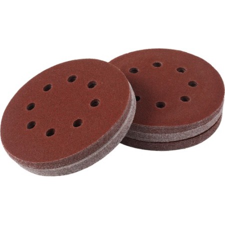 Disques de papier de verre 125 mm P60 avec Velcro, lot de 50, KD11808