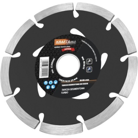 Disque de coupe segmenté 125 x 7 x 22,23 mm TURBO KD926