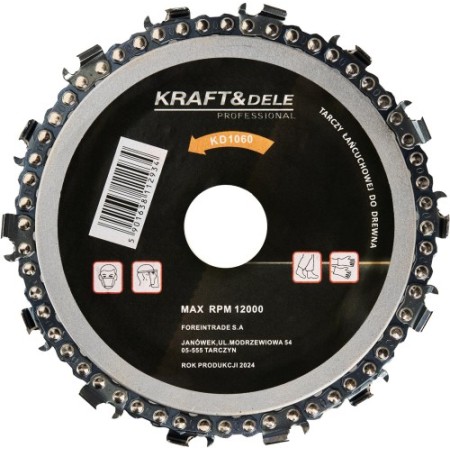 Disque à chaîne pour bois 125x22,2mm KD1060