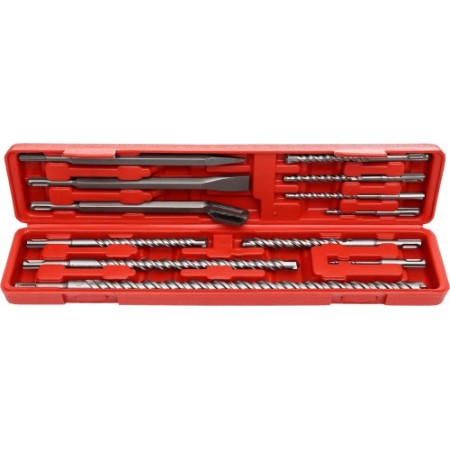 Coffret de 9 forets S4 + 3 burins SDS+, 12 pièces, KD10206