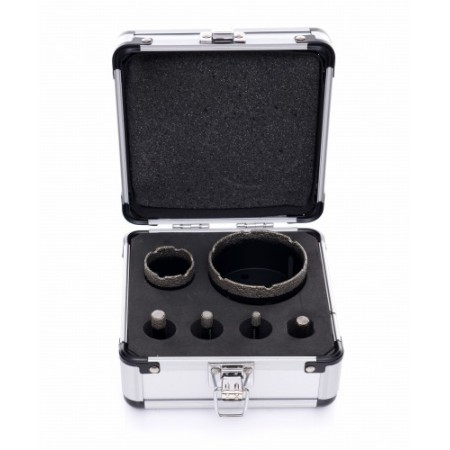 Scies cloches diamantées en coffret, 6 pièces KD11226