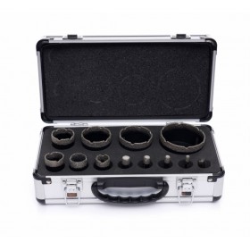 Scies cloches diamantées en boîte de 12 pièces KD11227