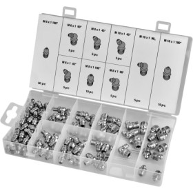 Graisseurs et raccords de graissage 110 pièces M6/M8/M10 KD10507