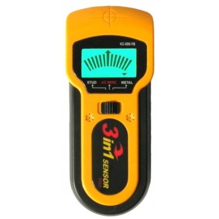 Détecteur de métaux, de fils et de bois 3 en 1 avec écran LCD KD10401