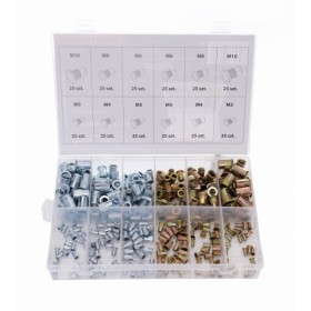 Jeu de 300 écrous à sertir M3-M10 KD10486
