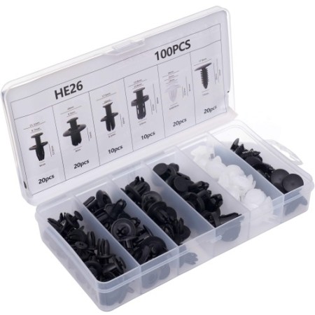 Attaches et clips pour tissus d'ameublement, 100 pièces KD10498