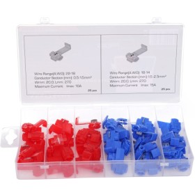 Lot de 50 connecteurs rapides pour câbles KD10481