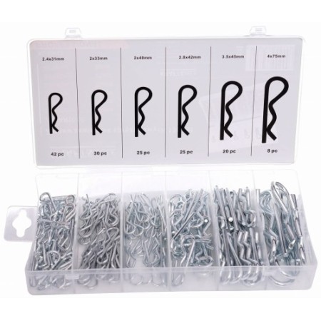 Goupilles fendues à ressort, 150 pièces, KD10482
