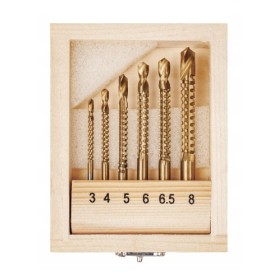 Forets de fraisage KD997, 6 pièces, fraises de 3 à 8 mm