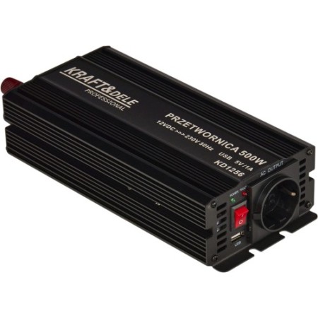 Convertisseur de tension 12 V vers 230 V 500/1000 W à onde sinusoïdale pure KD1256