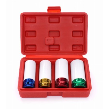 Jeu de douilles à jante 17/19/21/22 mm 1/2" KD10523