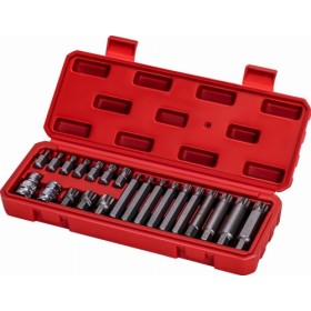 Jeu de 22 embouts cannelés M4-M18. KD10539