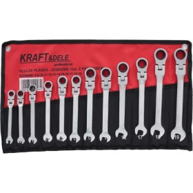 Clés à cliquet à fourche, jeu de 12, 8-19 mm, KD10947