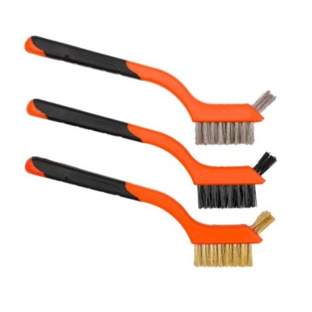 Ensemble de 3 brosses métalliques 180 mm KD10998