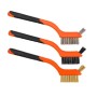Ensemble de 3 brosses métalliques 180 mm KD10998