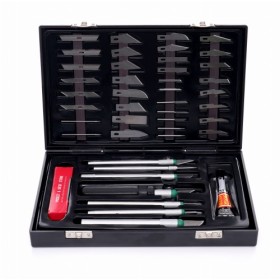 Ensemble de couteaux de modélisme 56 pièces KD10595