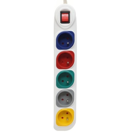 Rallonge électrique 5 m, 5 prises KD4010