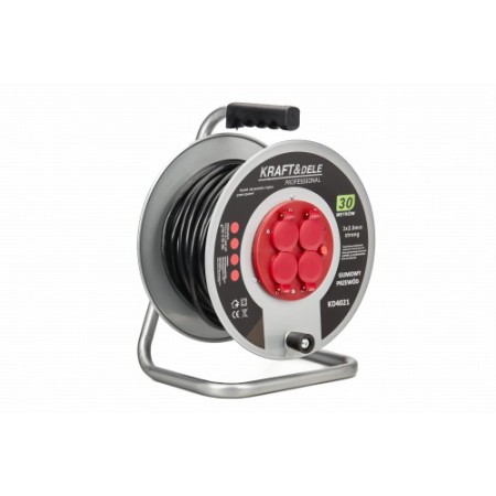 Enrouleur de rallonge de jardin 3x2,5mm 30M KD4021