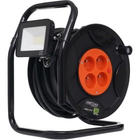 Rallonge électrique sur tambour en plastique 30 m + LED KD4037