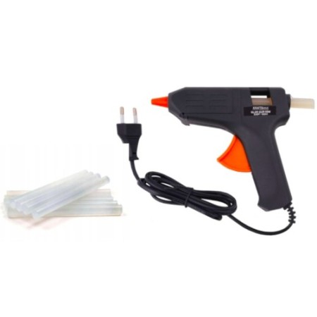 Pistolet à colle chaude 20W + 7 cartouches KD10351
