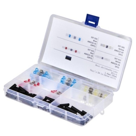 Gaine thermorétractable étamée, 100 pièces KD10490