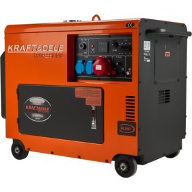 Groupe électrogène diesel 7000W 12/230/380V + ATS KD121
