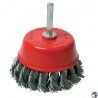 Brosse boisseau à fils d'acier torsadés