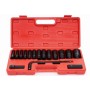 Douilles à chocs 1/2" 10-32 mm, lot de 16, KD11755