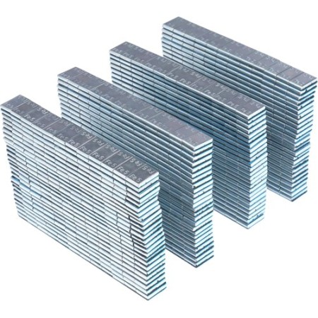 Poids adhésifs plats galvanisés pour jantes en aluminium 12 x 5 g (60 g) - 100 pièces. KD11812