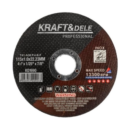 Disque métallique 115 x 1,0 x 22,23 mm KD1990
