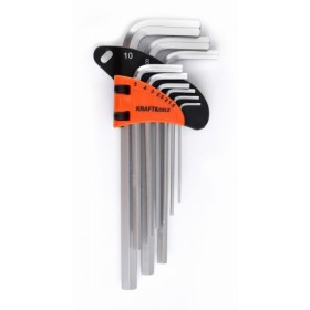 CLÉS HEXAGONALES LONGUES, LOT DE 9, KD11932
