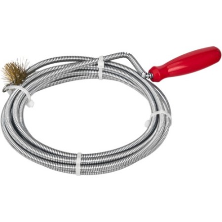 Spirale d'égout pour canalisations avec brosse 6 mm x 3 m KD11768