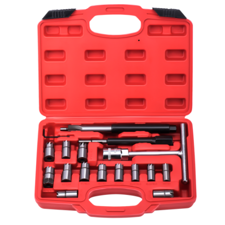 Outils de nettoyage pour douilles d'injecteurs essence et diesel, 17 pièces, KD12504