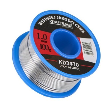 BOÎTE EN FER AVEC COLOPHONIE 1MM 100G KD3470