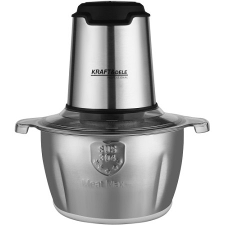 Hachoir électrique à viande/légumes avec bol en acier inoxydable 2L KD4121
