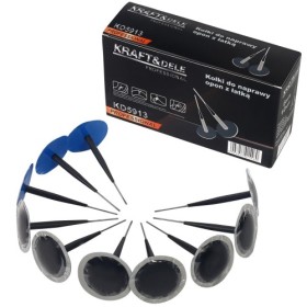 Cheville de réparation de pneus avec rustine 6 mm, 10 pièces KD5913