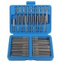 Jeu d'embouts de vissage longs pour tournevis de 75 mm + étui de 50 pièces KD11865