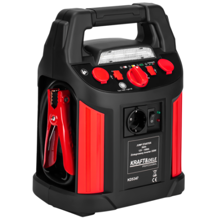 Appareil multifonctionnel 1200/700 A 26 Ah 12 V + éclairage + compresseur + onduleur KD5347