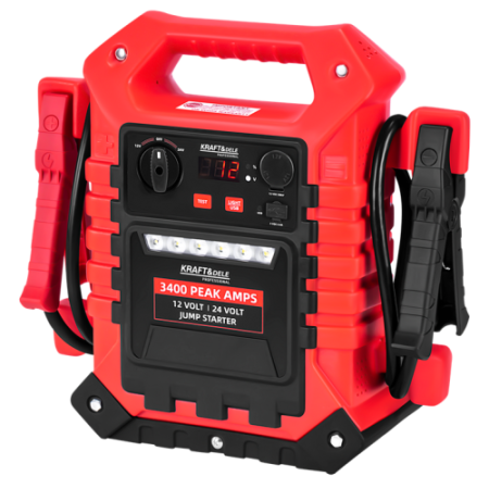 Démarreur de secours 3400/1400 A 12/24 V + éclairage KD5345