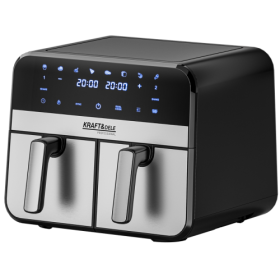 Friteuse à air chaud 9L 2500W Deux chambres 4,5L + écran LCD KD4180