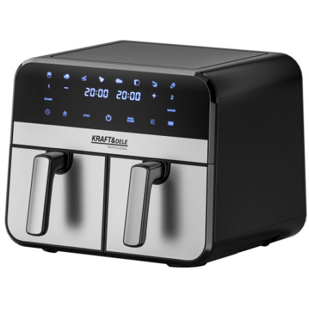 Friteuse à air chaud 9L 2500W Deux chambres 4,5L + écran LCD KD4180