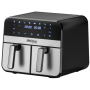 Friteuse à air chaud 9L 2500W Deux chambres 4,5L + écran LCD KD4180