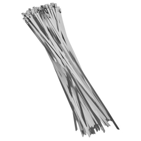 Attaches de câble en acier/métal 4,6 x 300 mm, 100 pièces, KD10864