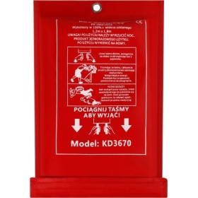 Couverture anti-feu 1,2 x 1,8 m en fibre de verre KD3670