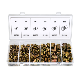 Jeu de 150 écrous à sertir en acier M3-M10 KD12676