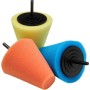 Éponges à polir coniques pour jantes de 150 mm, lot de 3, KD1592